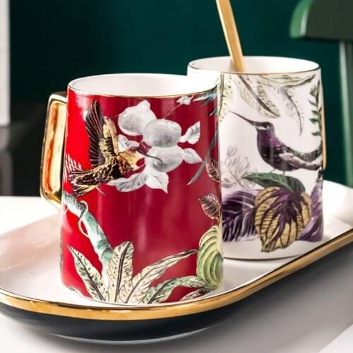 Ceramic Creative Coffee Mug Travel Set Nordic Cute Reusable Coffee Mug Home Gardon Canecas Cafe Criativas Home Drinkware QOO50MK