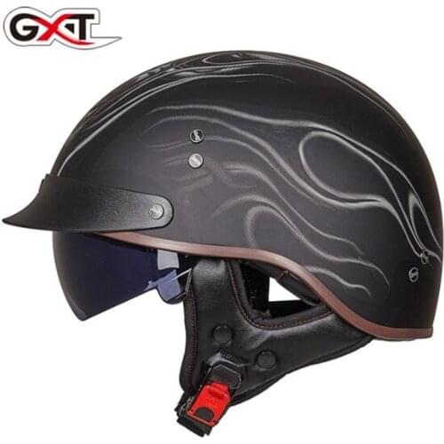 Casco Moto Retro Motorcycle Helmet Moto Helmet Scooter Vintage Half Face Biker Motorbike Crash Moto Helmet DOT Certification