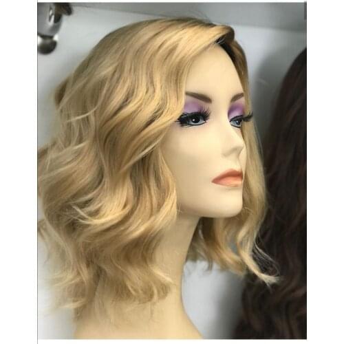 Alishevy custom made silk top European virgin hair wigs slight wave blond jewish wig kosher wig Best Sheitels in stock