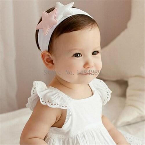 Baby Girls Cute Star Headbands Bandana Scarf Hair Band Infant Toddlers Headwrap Bebe Knot Headwear Hair Accessories Gift