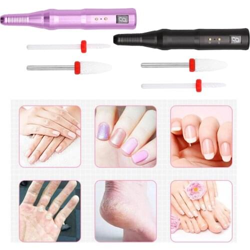 Portable Electric Nail Drill Compact Professional Nail File Kit for Gel Nails Manicure Pedicure Polishing Shape Tools For Salon