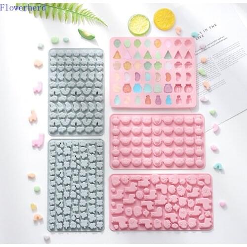 Silicone Baking Mold Steamable Fudge Home-made Cartoon Fruit Jelly Soap Form Epoxy Abrasive Fondant Tools Chocolate Mold