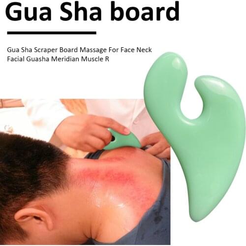 Resin Guasha Scraping Massage Scraper Face Massager Acupuncture Gua Sha Board Acupoint Face Eye Care Wrinkle Remover Beauty Tool