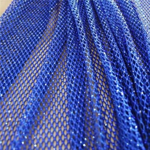 SS10 Crystal DIY Rhinestone Mesh Fabric Sewing Ribbon Net Lace Fabric With twinkle Stones Many Colors