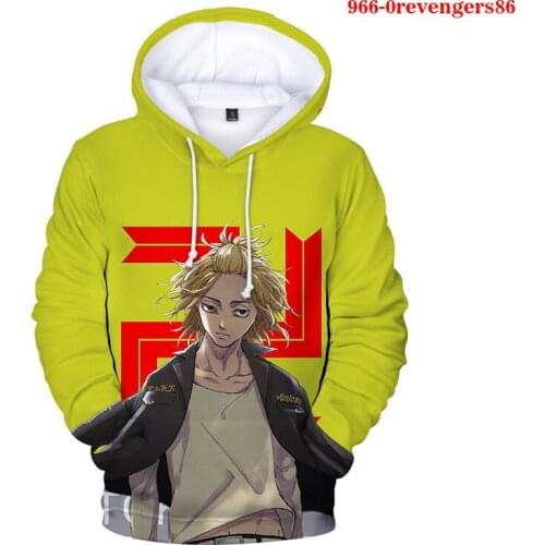 Funny Anime Tokyo Revengers 3D Printed Sweatshirt Hoodies Women Men Hooded Sportswear Pullover Tracksuit Outwear Clothes XXS-4XL