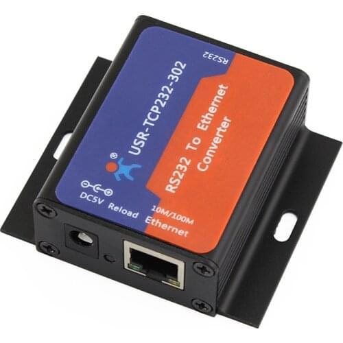 USR-TCP232-302 Tiny Size Serial RS232 to Ethernet TCP IP Server Module Ethernet Converter Support DHCP/DNS, 200 Upgraded Q033