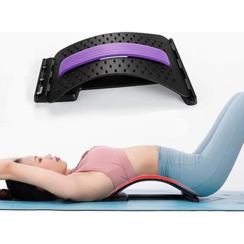Lumbar Traction Stretching Device Waist Spine Back Pain Relief Acupuncture Massage Board Disc Herniation Prevention Tractor