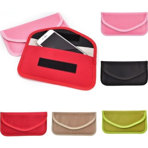 5 Colors Shielding Blocker Cell Phone Signal Bag Radiation Protection Blocker Bag Case Wallet