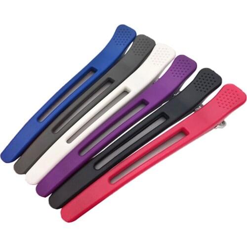 6pcs/set Black Holding Hair Styling Clip Flat Duck Mouth Hair Clips Pro Salon Hairdressing Cutting Hairpin Accessories Diy Home