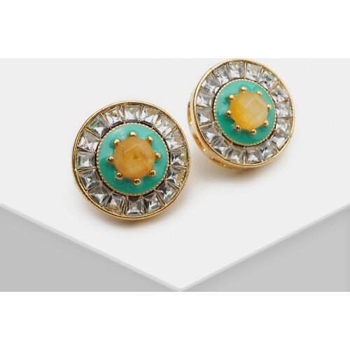 Amorita boutique fashion circle stud earrings for women
