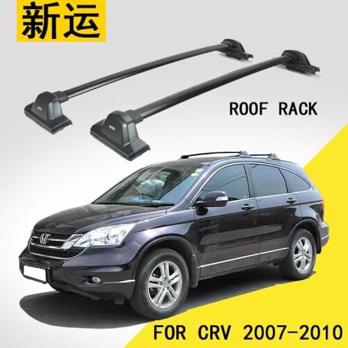 SHITURUI 1 Pair Black Side Rails Car Roof Rack Cross Bars Crossbars for Honda CRV 2007-2010 132 LBS 60KG Mounted On Car Rooftop