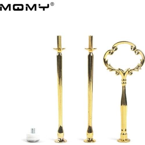 100pcs / Lot Cake Stand Handle Fitting 3 Tier Gold Clover Centre Hardware Wedding