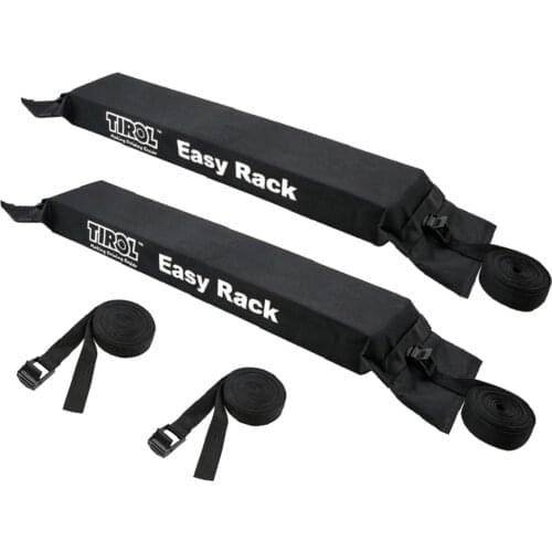 2 Pieces Black Soft Car Cargo Storage Top Roof Rack Luggage Load 60kg Baggage