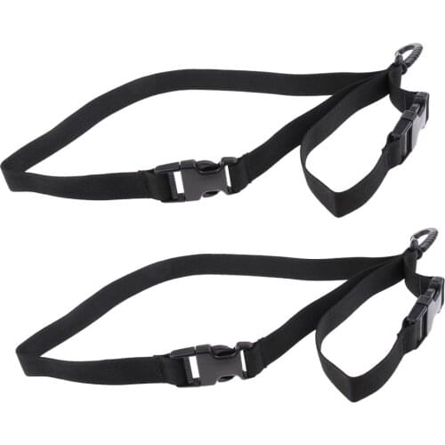 2x Black Nylon Webbing Fin Mask Keeper Strap Holder Scuba Diving Equipment