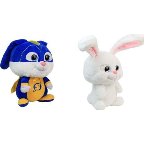 30cm Original Cartoon Anime Movie Plush Toy Pet Rabbit Super Snowball Stuffed Doll High Quality Cute Gift