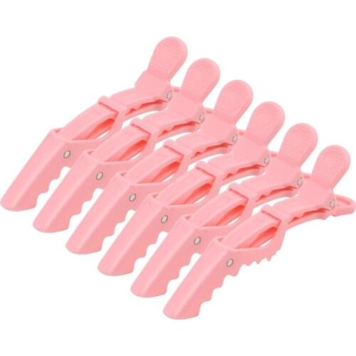 6PCS Salon Alligator Sectioning Hair Clips with Non Slip Grip for Thick Hair Haircut Accessories Hairgrips for Women Girls