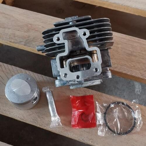 Free Shipping 44MM CYLINDER ASSY for Kawasaki TJ53E PISTON KIT RING PIN CLIP REBUILD Garden Tool Accessories