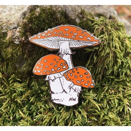 Mushroom Enamel Pin Lapel Pins Badge Brooch Jewelry Accessory