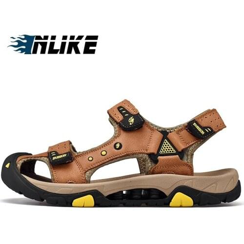 Hot Sale New Fashion Summer Leisure Beach Men Shoes High Quality Leather Sandals
