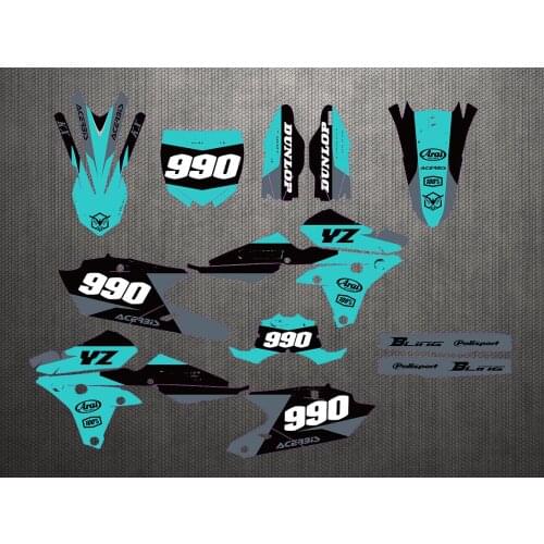 Motocross GRAPHICS Stickers Decals Kit for yamaha YZF250 YZ250F 2014 2015 2016-2018 For yamaha YZF450 YZ450F 2014 2015 2016 2017
