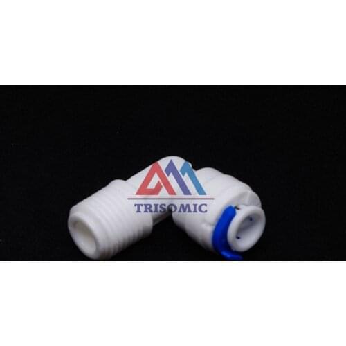 Elbow 1/4" OD Tube Quick Pushfit -1/4" Male Fitting Connection Aquarium RO Water Filter Reverse Osmosis System