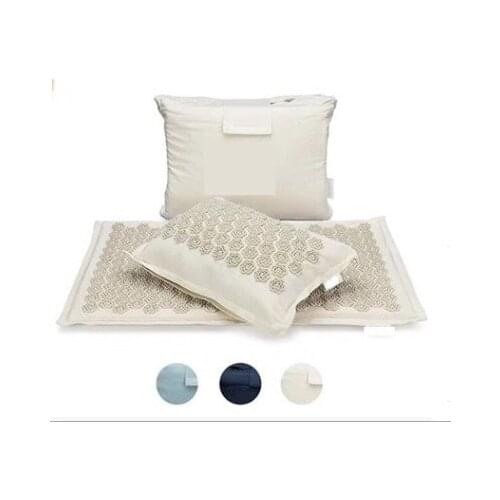 Lotus Spike Acupressure Mat Massage Mat Yoga Mats Pillow with Bag Acupuncture Pillow Accupresure Mat 72*44cm Head Waist Back