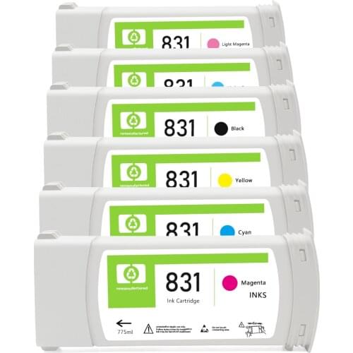 Latex ink for hp 831 Remanufactured Ink Cartridge with chip for hp 831 printhead HP Latex 310 330 360 Printer