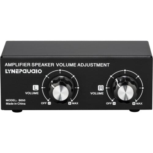 LYNEPAUAIO Passive Speaker Volume Adjustment Controller Left and Right Channel Independent Volume Adjustment Each Channel 150W