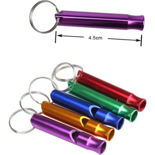 Metal Whistle Pendant Keychain Keyring Outdoor Camping Survival Whistles QW