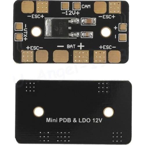 Mini PDB Power Distribution Board With 12V Linear Voltage Regulator For FPV Multicopter RC Models DIY part