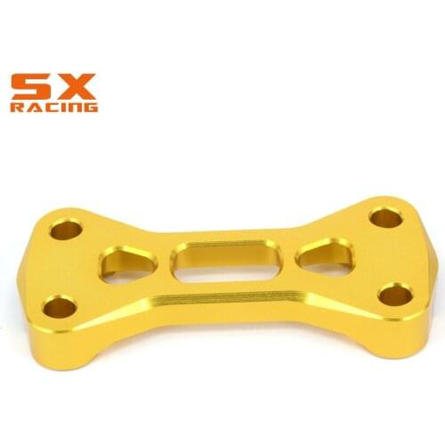 Motorcycle CNC Gold Upper Handlebar Handle Bar Mount Clamps For SUZUKI RM125 RM250 RMZ250 DRZ400S DRZ400R DRZ400SM 1996-2019
