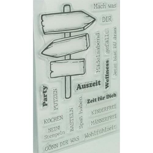 German Clear Stamp Or stamp for DIY Scrapbooking/Card Making/Kids Fun Decoration Supplies A2249