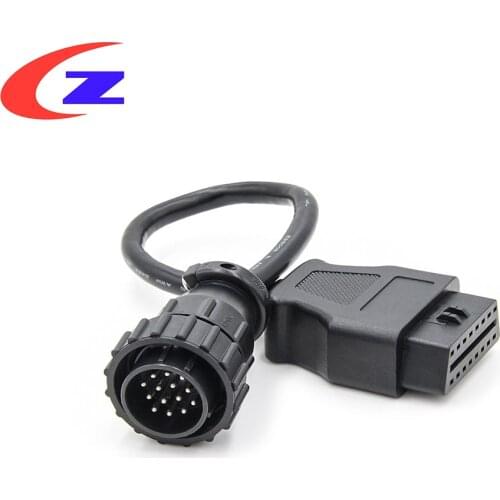 OBD2 Connector Adapter For MB Truck 14 Pin OBD to OBD2 16Pin For Benz Truck OBD Connector Diagnostic Tool OBD Extension Cable