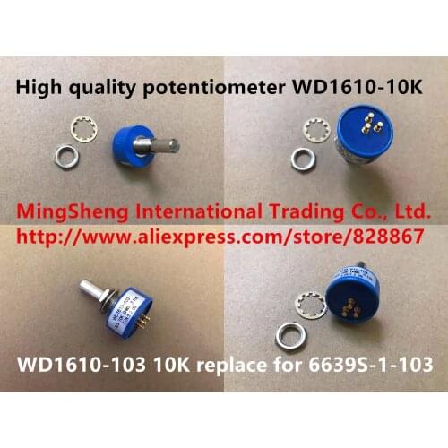 Original new 100% high quality potentiometer WD1610-103 10K for 6639S-1-103 (SWITCH)