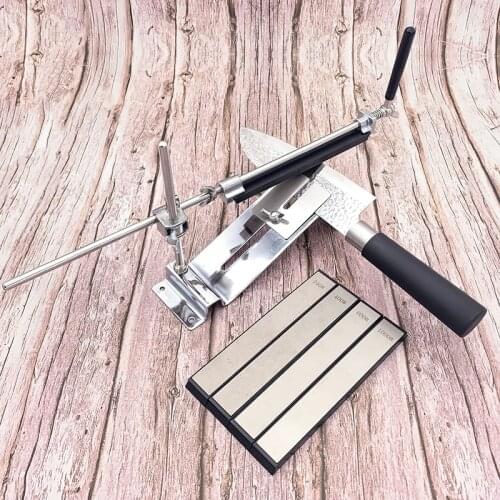 Fixed angle sharpener knife Sharpening system kitchen tool blade sharp 4 sharpening stone whetstone Russian Overseas Warehouse