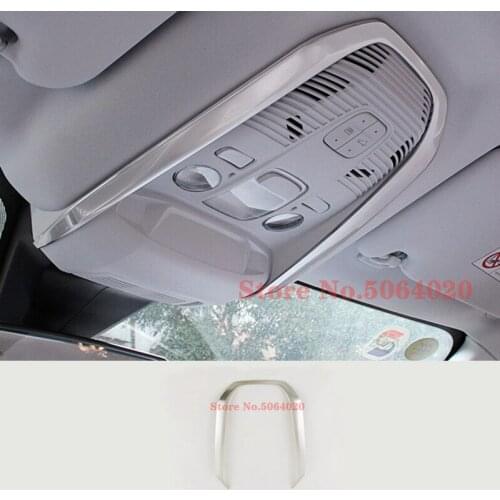 Stainless Steel Front Rear Reading Light Lamp Decoration Cover Trim Frame For Peugeot 3008 GT 5008 2nd 2017 2018 Car Styling