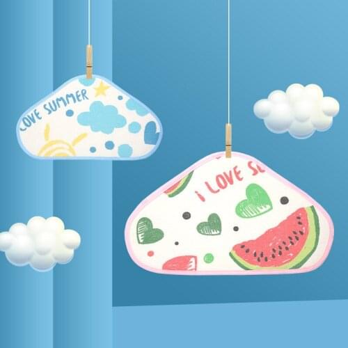 Baby Pillow Towel Newborn Flat Pillow Ice Silk Summer Soft Sweat-Absorbent Summer Breathable Milk Anti-Spitting Cloud Cushion