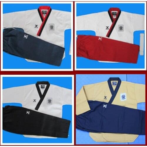 Lucamino promotional JCALICU taekwondo training uniforms J-calicu poomsae practice clothes Male/Female tae kwon do uniforms