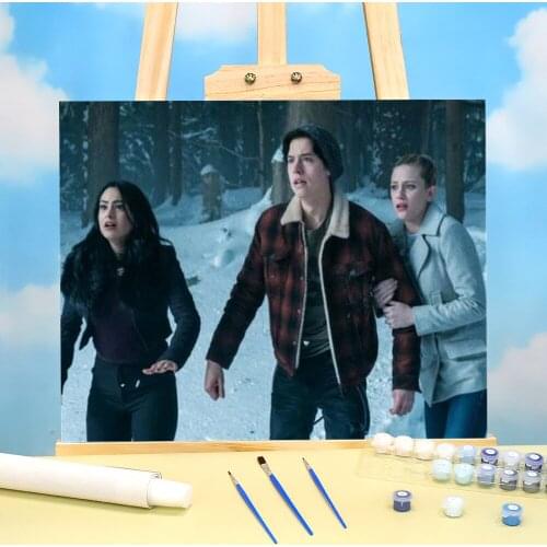 Riverdale Painting By Numbers Set Oil Paints 50*70 Painting On Canvas Home Decoration Children Drawing