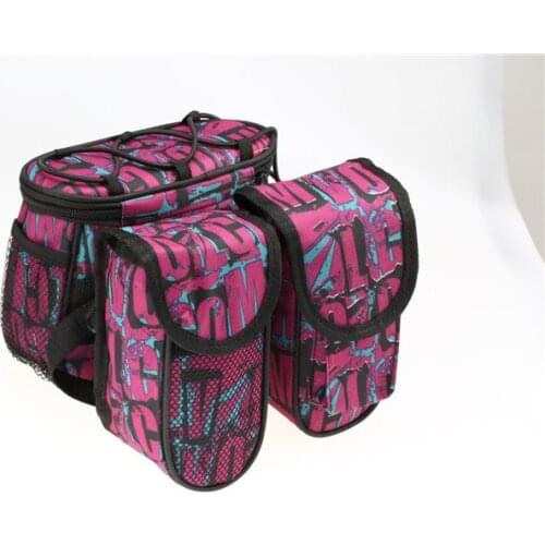 Bicicleta Bolsa Cycling Mountain Road Folding Bike Bicycle Pannier Frame Front Tube Bag Single-shoulder Bag