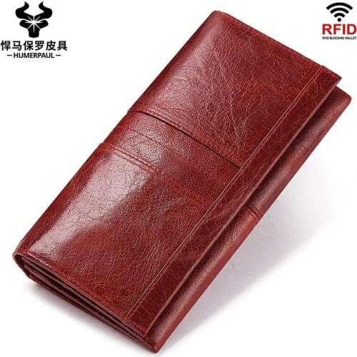 Womens Wallet 2020 Long Genuine Leather Wallets Multifunctional and Large Capacity Female Cluth with Cardholder Coin Purse