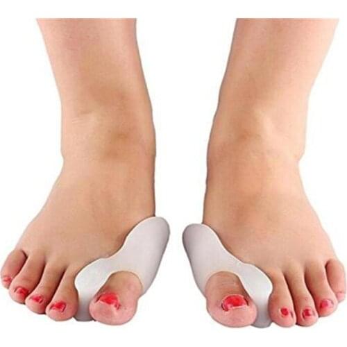 1 Pair Gel Silicone Bunion Corrector Big Toe Separators Straightener Spreader Foot Care Tool Hallux Valgus Pro Massager