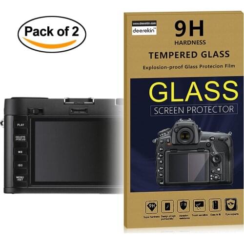 2x Self-Adhesive 0.3mm Glass LCD Screen Protector for Leica X Vario (Typ 107) TYP107 Digital Camera