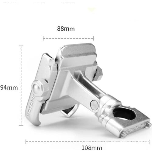 2018 Car Styling MOTOWOLF Motorcycle Modified Phone Holder AL 360 Horizontal rotation Cool styling 1PCS Fast Drop Shipping