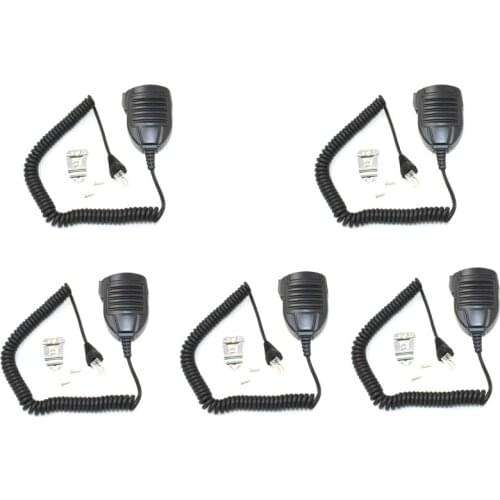 Lot 5pcs MH-67A8J 8pin Plug Standard Handheld PTT Mic Microphone Speaker MH67A8J for Yaesu Vertex VX-2200 VX-2100 VX-3200 Radio