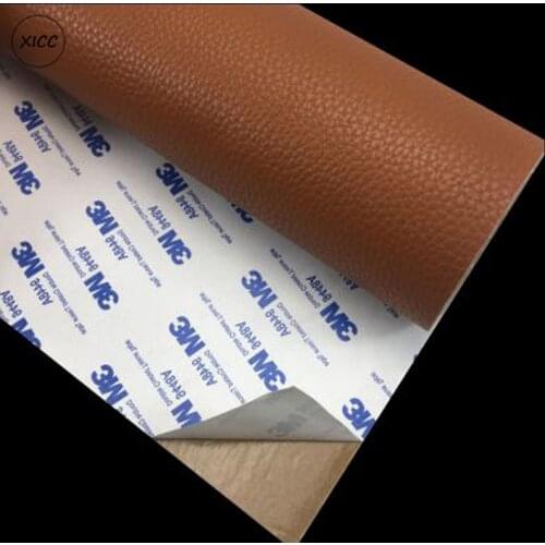 50x50cm Self Adhesion Litchi Faux Synthetic Leather Patches Multicolor PU Sofa Hole Repair Waterproof Car Table Bed Stickers