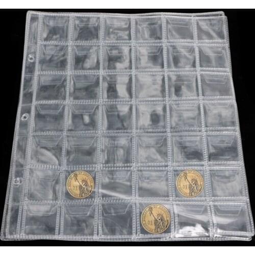 42 Pockets 1 Page Money Book Coin Storage Album For Coins Holder Collection Books High Quality Royal Coin Collection Book