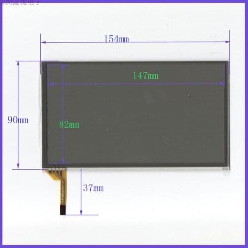 Free shipping 6.4 inch 154*90 car navigation DVD touch hand written screen for the public RCD510