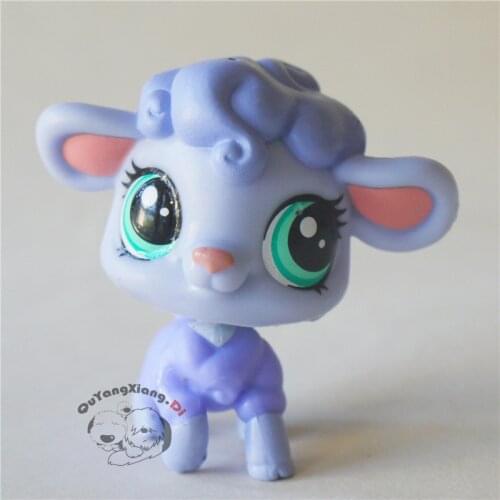 CW013 Pet Shop Animal Light blue sheep doll action Figure
