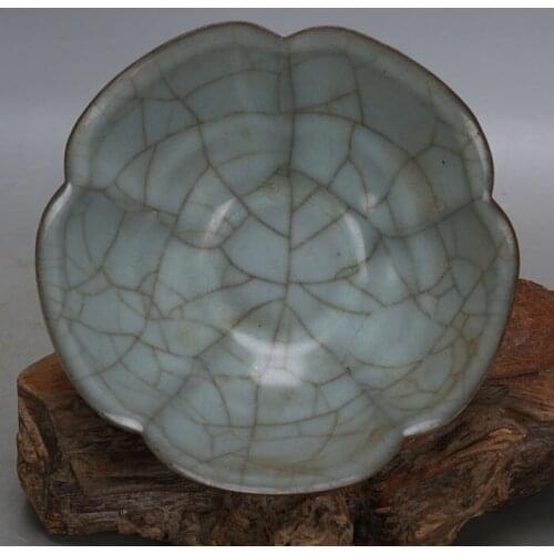Antique SongDynasty porcelain bowl,Green glazed Plum bowl,Hand-painted crafts,Decoration,Collection&Adornment,Free Shipping